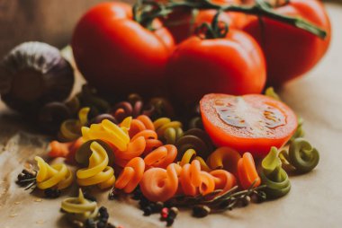 makarna boyaları pasta.natural yemek pasta.process için malzemeler