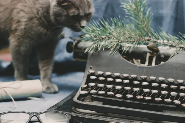 old typewriter. Retro Still Life