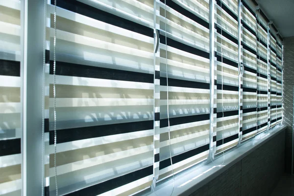 Window fabric blinds Stock Picture