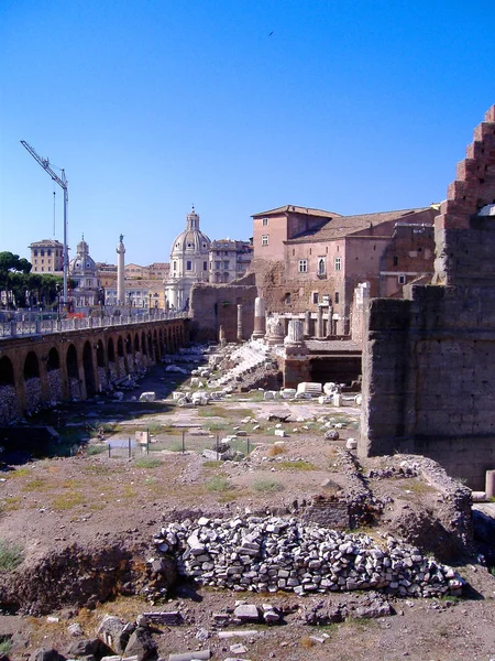 Ruínas romanas, Roma, Itália — Fotografia de Stock