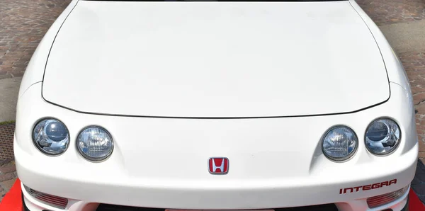 Белый Японский Спорт Роскошный Автомобиль — стоковое фото