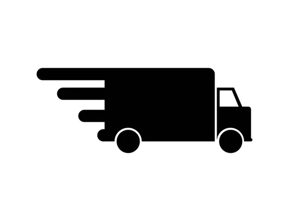 Postal vrachtwagen pictogram vector — Stockvector