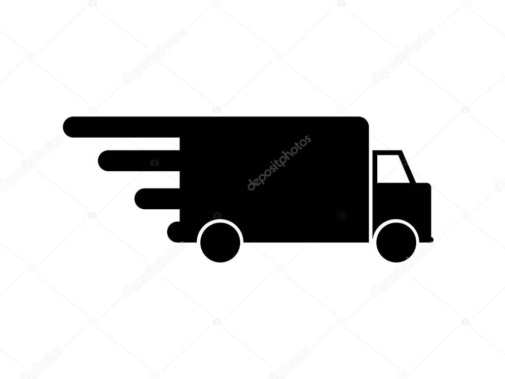 Postal truck icon vector