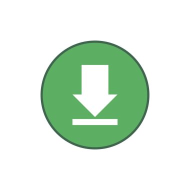 Download Icon beyaz zemin üzerine