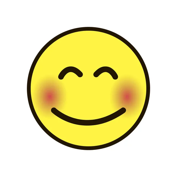 Icône sourire Smiley jaune — Image vectorielle