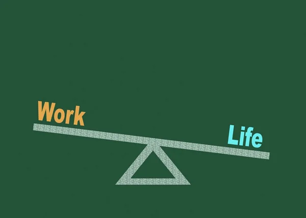 Balance Zwischen Leben Und Arbeit — Stockfoto