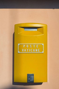 Vatikan Vatikan devlet - 7 Ocak 2017: Vatikan sarı posta kutusu