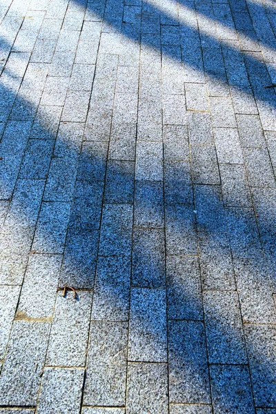 Pedra Bloco Fundo Sem Costura Caminho Tijolo Com Pedras Cores — Fotografia de Stock