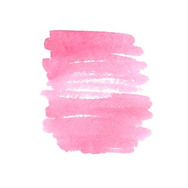 Pembe suluboya leke. Vektör çizim