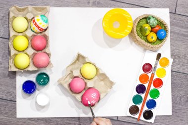 Mutlu paskalyalar. Paskalya için hazırlanıyor.