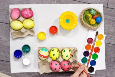 Mutlu paskalyalar. Paskalya için hazırlanıyor.