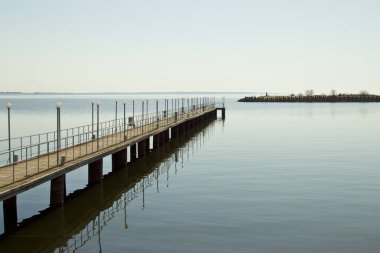 Ulyanovsk nehir liman İskelesi. 