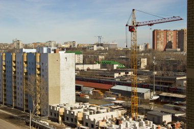 Bir çok katlı içinde Ulyanovsk Bina İnşaatı.