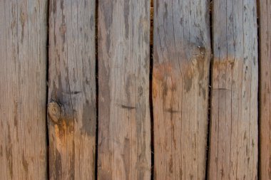 Çit, ham ahşap palings. Rus köy.