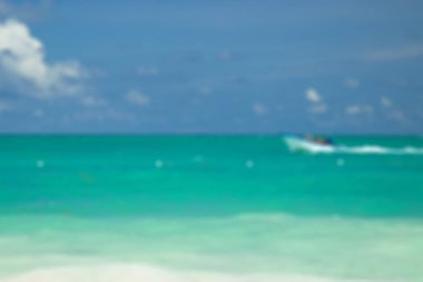 Beach Punta Cana, Dominik Cumhuriyeti için. Karayip Denizi parlak renkler.