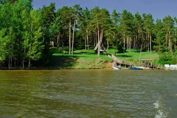 Staromaynsky Bay Wołgi. — Zdjęcie stockowe