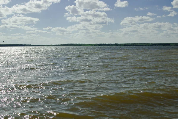 Baia di Staromaynsky del fiume Volga . — Foto Stock