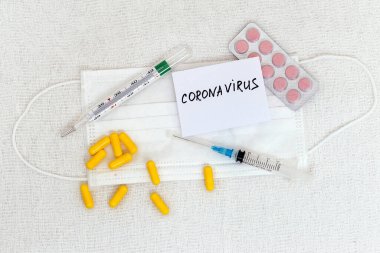 MERS-Cov ya da orta doğu solunum sendromu Coronavirus ve Novel Coronavirus 2019-nCoV 'un soyut virüs modeli. Virüs Salgını Koruma Konsepti