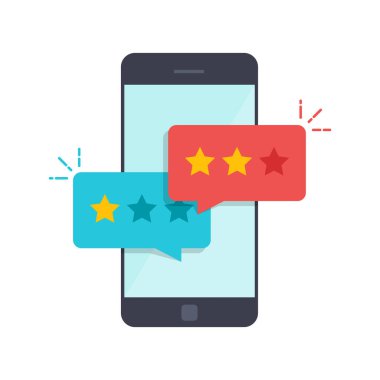 Açılan iletişim kutusunda tahmini koymak için bir öneri ile cep telefonunda. Sıralama yıldız şeklinde görüntüleyin. Geribildirim ya da değer biçmek.