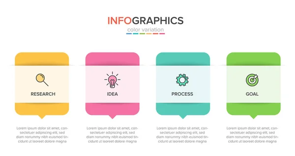 Infographic design with icons and 5 options or steps. Thin line vector. Infographics business concept. Can be used for info graphics, flow charts, presentations, web sites, banners, printed materials. — Stock Vector