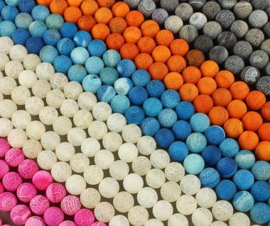 agate çatırtı boncukları beş renk