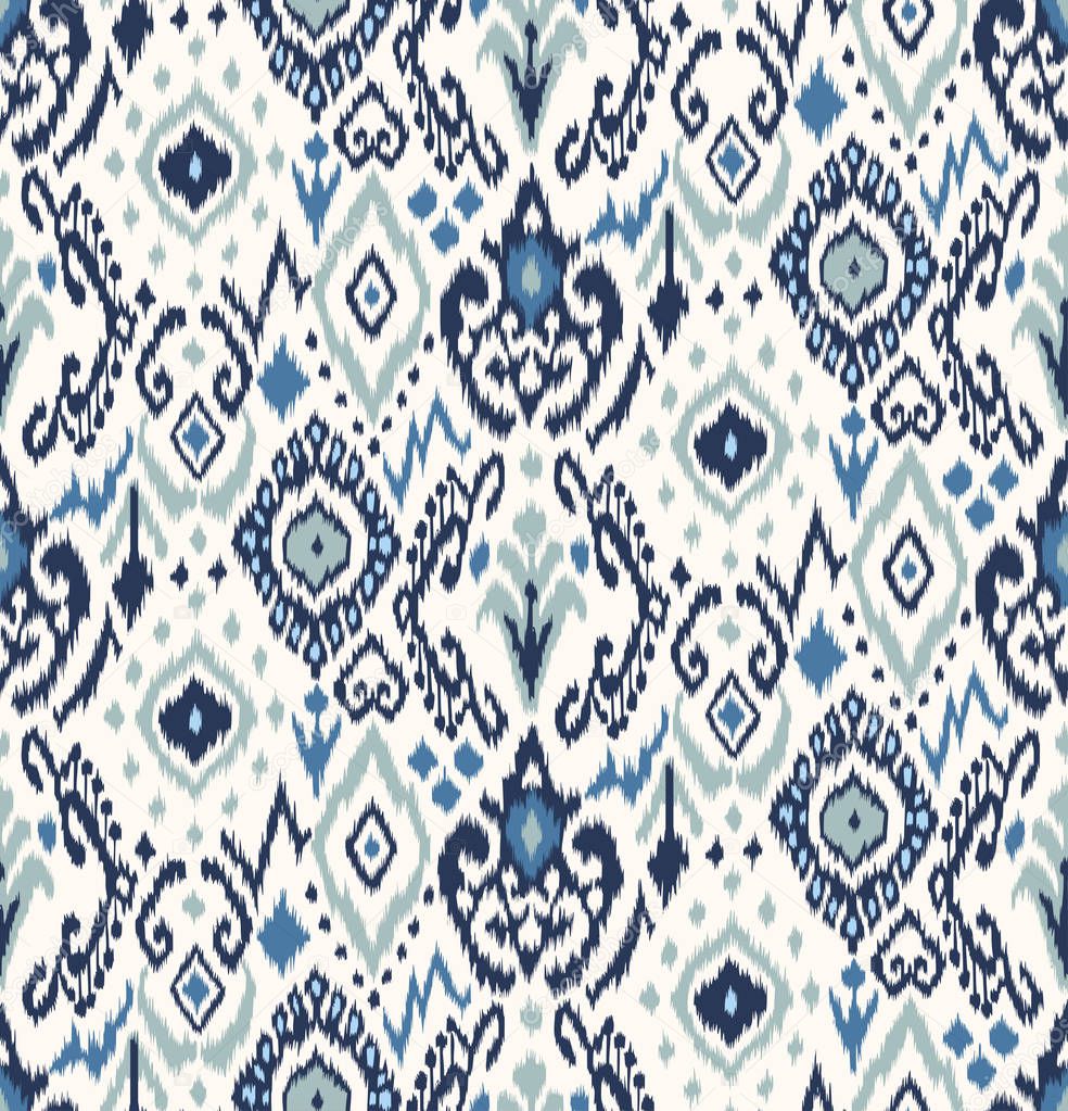 Oriental pattern. Silk pattern. Cotton pattern. Adras. Ikat.