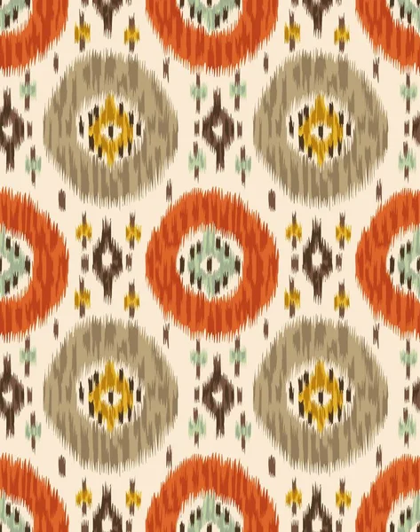 Oriental pattern. Silk pattern. Cotton pattern. Adras. Ikat. — Stock Vector