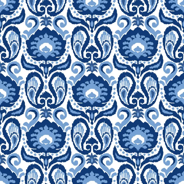 Modèle oriental. Motif en soie. Modèle de coton. Adras. Ikat. — Image vectorielle