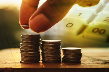 Kaydetmek para ve Finans bankacılık konsepti için