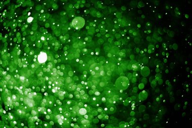 Parlak ışık yeşil bokeh bulanık