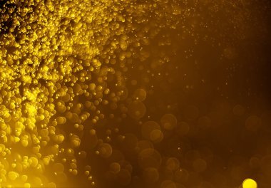 Bokeh ışık altın rengi siyah arka plan 