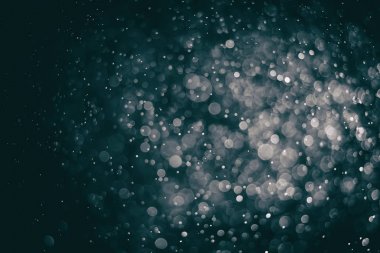 Bokeh soyut ışık vintage siyah arka plan üzerine 