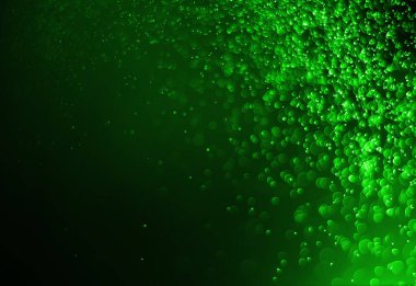 Bokeh açık yeşil renk siyah arka plan 