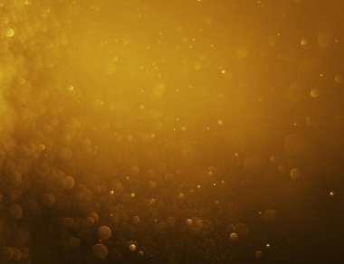 Parlak ışık altın bokeh bulanık Noel arka plan 