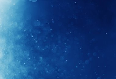 Parlak ışık mavi bokeh bulanık Noel arka plan 