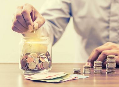 Finans iş kavramı için emeklilik için tasarruf