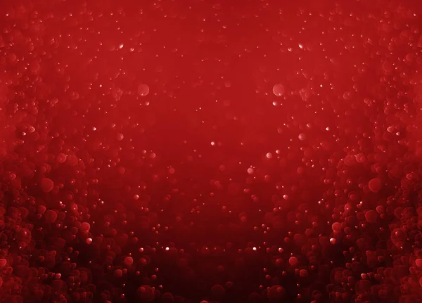 Glitter light red bokeh christmas blurred background — Stock Photo, Image