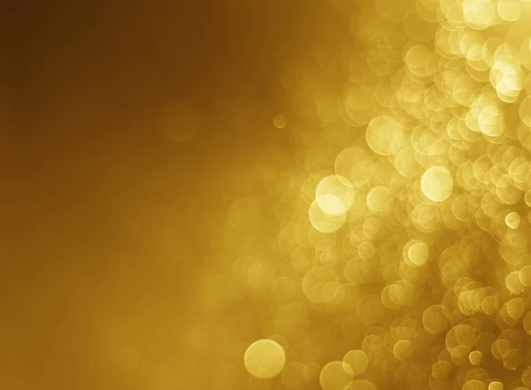 Glitzerlicht abstrakt Gold Bokeh Weihnachten verschwommener Hintergrund — Stockfoto