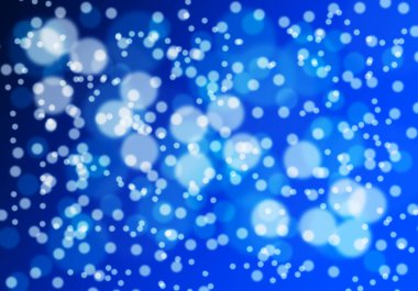 Parlak ışık soyut mavi bokeh bulanık Noel arka plan 