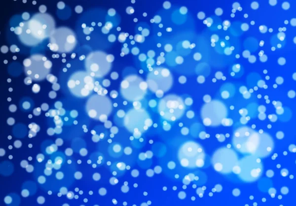 Brillo de luz abstracta azul bokeh navidad fondo borroso — Foto de Stock