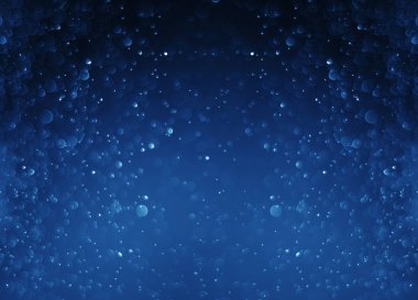 Parlak ışık mavi bokeh bulanık Noel arka plan 