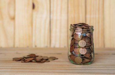 Finans iş kavramı için emeklilik için tasarruf