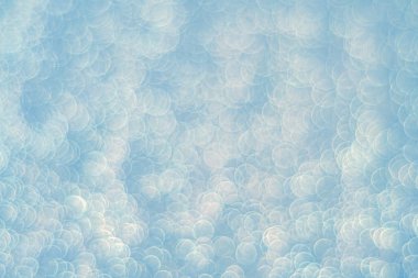 Soyut mavi ışık bokeh noel ışığı bulanık arkaplan 