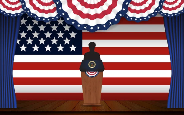 Hintergrund der Präsidentschaftswahl — Stockvektor