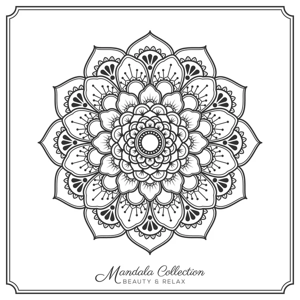 Diseño adorno decorativo mandala — Vector de stock