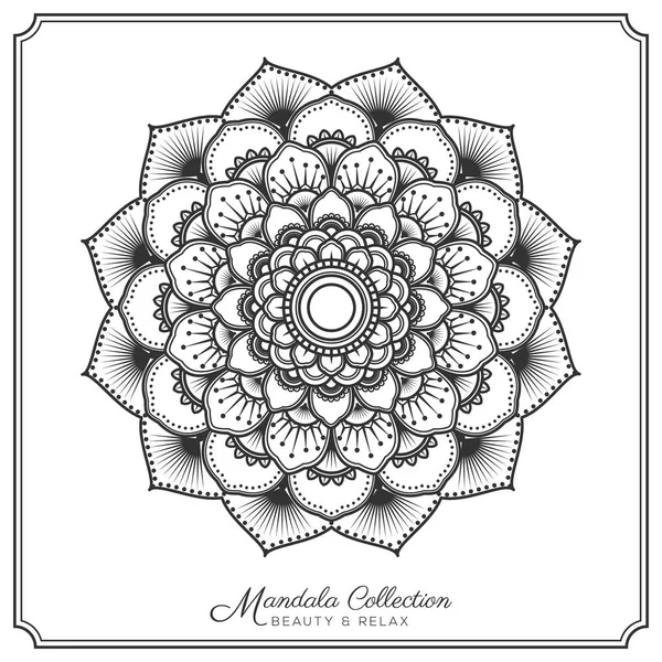 Diseño adorno decorativo mandala — Archivo Imágenes Vectoriales