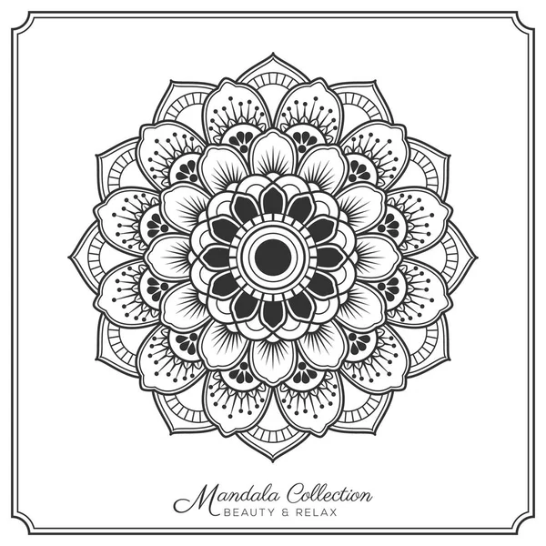 Mandala dekorative Ornamentgestaltung — Stockvektor