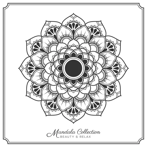 Mandala tatuagem decorativa e design de ornamento —  Vetores de Stock