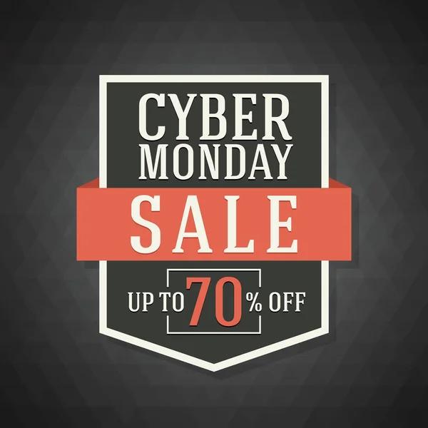 Cyber Monday fundo venda — Vetor de Stock