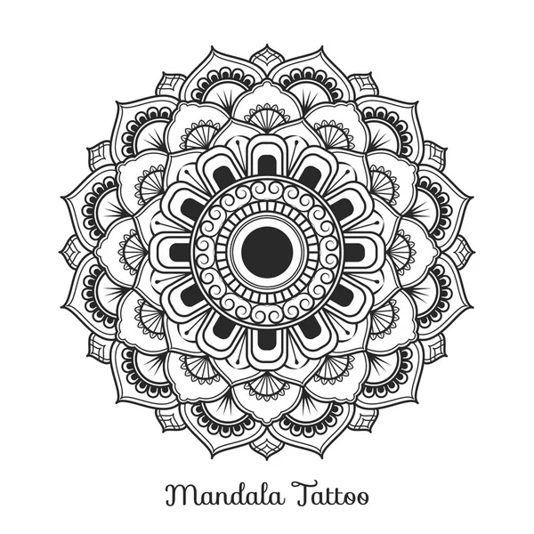 Diseño adorno decorativo mandala — Archivo Imágenes Vectoriales